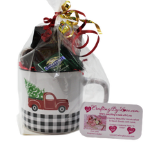 Load image into Gallery viewer, Little Red Plaid Truck Cocoa Mint Gift Mug or Cup