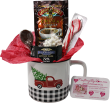 Load image into Gallery viewer, Little Red Plaid Truck Cocoa Gift Mug or Cup