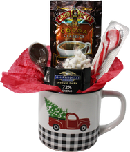Load image into Gallery viewer, Little Red Plaid Truck Cocoa Gift Mug or Cup
