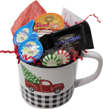 Load image into Gallery viewer, Little Red Plaid Truck Coffee & Vanilla Creamers Gift Mug or Cup