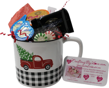 Load image into Gallery viewer, Little Red Plaid Truck Coffee & Vanilla Creamers Gift Mug or Cup