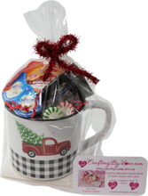 Load image into Gallery viewer, Little Red Plaid Truck Coffee & Vanilla Creamers Gift Mug or Cup