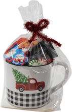 Load image into Gallery viewer, Little Red Plaid Truck Coffee & Vanilla Creamers Gift Mug or Cup