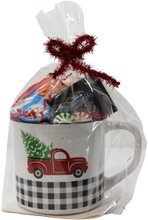 Load image into Gallery viewer, Little Red Plaid Truck Coffee & Vanilla Creamers Gift Mug or Cup