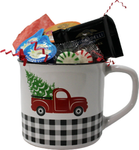 Load image into Gallery viewer, Little Red Plaid Truck Coffee & Vanilla Creamers Gift Mug or Cup