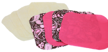 Load image into Gallery viewer, DIY Bowl Cozies Sewing Kit (Makes 2) Pink/Brown Hot and Cold Deflection