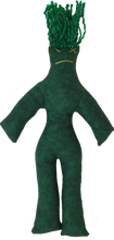 Load image into Gallery viewer, Dammit! Miss Green Giant Frustration Stress Dolls Beat Them Silly! W/ Poem