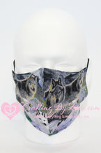 Load image into Gallery viewer, Wolf Fitted Face Mask with REAL Nose Bridge