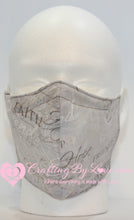 Load image into Gallery viewer, Religious Hope Faith Professionally Handcrafted Fitted Face Mask