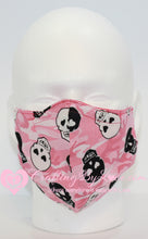 Load image into Gallery viewer, Lovely Girly Skulls Professionally Handcrafted Fitted Face Masks