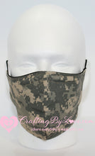 Load image into Gallery viewer, ACU Army Camo Professionally Handcrafted Fitted Face Masks