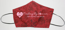 Load image into Gallery viewer, Roses Professionally Handcrafted Fitted Face Masks