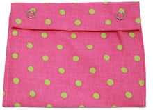 Load image into Gallery viewer, Fabric Sandwich Bag Cozy Snack Pockets, Snap Closure