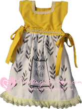 Load image into Gallery viewer, Sunshine Yellow Dishtowel Oven Door Dress