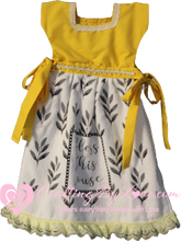 Load image into Gallery viewer, Sunshine Yellow Dishtowel Oven Door Dress