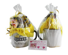 Load image into Gallery viewer, Little Blank & White Plaid Truck with Lemons in the Bed Cocoa Gift Mug or Cup