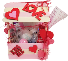 Load image into Gallery viewer, Handcrafted Love Shack Kissing Booth Day at the Spa Bath Kit
