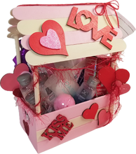 Load image into Gallery viewer, Handcrafted Love Shack Kissing Booth Day at the Spa Bath Kit