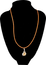 Load image into Gallery viewer, Light Orange Hands Holding the World Corded Necklace