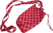 Load image into Gallery viewer, Cross-body Hands Free Water Bottle Holder, Pink Dots Themed, Perfect for hiking, theme parks, walking!