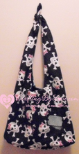 Load image into Gallery viewer, Skull & Crossbones Girly Boutique Shimmering Purse