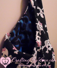 Load image into Gallery viewer, Skull & Crossbones Girly Boutique Shimmering Purse