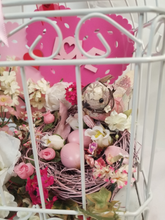 Load image into Gallery viewer, Valentine's Day Shabby Chic Lover's Birdcage Handcrafted