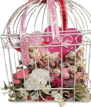 Load image into Gallery viewer, Valentine's Day Shabby Chic Lover's Birdcage Handcrafted