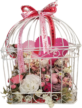 Load image into Gallery viewer, Valentine's Day Shabby Chic Lover's Birdcage Handcrafted