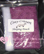 Load image into Gallery viewer, Cozy Critters Sleeping Pouch