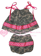 Load image into Gallery viewer, Official Army ACU Digital Camouflage Infant Dress and Panties Set