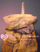 Load image into Gallery viewer, Tea Time Teapot and cup with Lemons Hanging Dishtowel Grocery Bag Holder Organizer