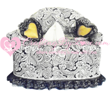 Load image into Gallery viewer, Adorable Lacey Couch with Heart Throw Pillows Tissue Box Cover
