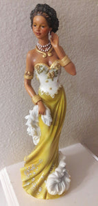 Vintage Antique 2005 Home Interiors & Gifts Marissa 10" Figurine Afro-American Statuette 12665-05