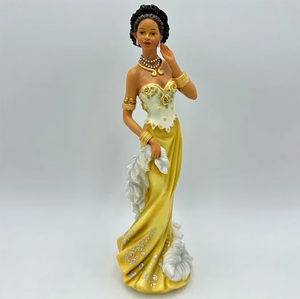 Vintage Antique 2005 Home Interiors & Gifts Marissa 10" Figurine Afro-American Statuette 12665-05