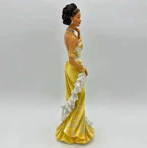 Vintage Antique 2005 Home Interiors & Gifts Marissa 10" Figurine Afro-American Statuette 12665-05