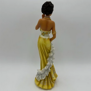 Vintage Antique 2005 Home Interiors & Gifts Marissa 10" Figurine Afro-American Statuette 12665-05