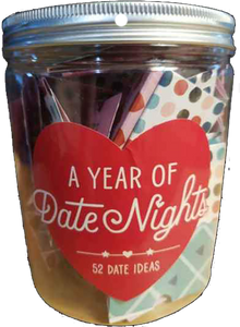 A Year of Date Nights in a Jar Couples Game