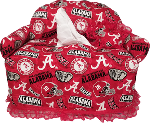 University of Alabama Bama Crimson Tide Football Fans Tissue Box Cover!