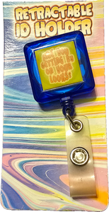 Are You Getting By On Your Looks? Badge Holder Retractable ID Holder NIP!