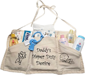 Daddy’s Diaper Duty Device Filled Apron