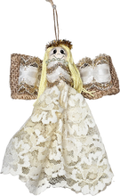 Load image into Gallery viewer, Vintage Victorian Farmhouse Shabby Chic Lace Angel Christmas Ornament Doll
