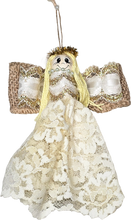 Load image into Gallery viewer, Vintage Victorian Farmhouse Shabby Chic Lace Angel Christmas Ornament Doll
