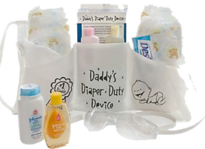 Daddy’s Diaper Duty Device Filled Apron