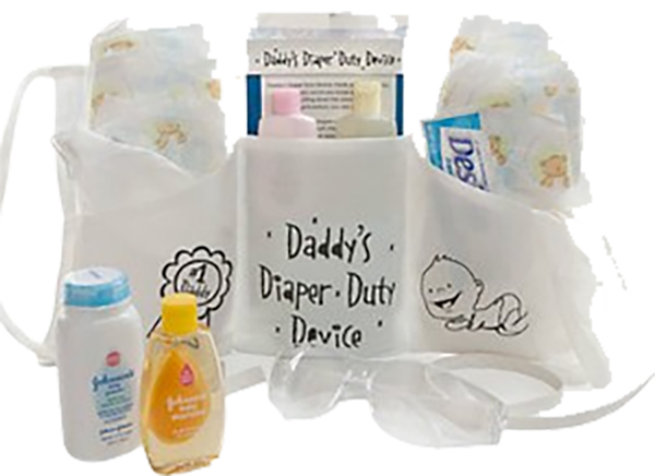 Daddy’s Diaper Duty Device Filled Apron