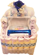 Load image into Gallery viewer, Diaper Baby Stroller With Pillow and Stuffed Animal Plus Baby Goodies Inside and Out!
