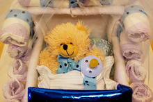 Load image into Gallery viewer, Diaper Baby Stroller With Pillow and Stuffed Animal Plus Baby Goodies Inside and Out!
