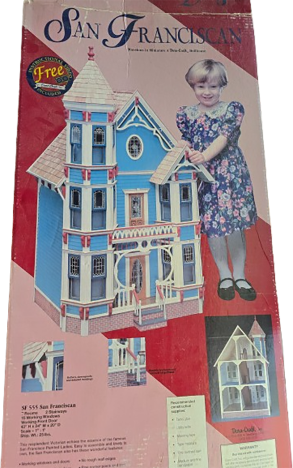 Vintage Dura Craft San Franciscan NOS Wood Dollhouse Kit, Mansions in Miniature