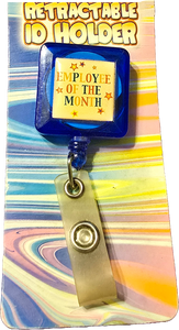 Employee of the Month Badge Holder Retractable ID Holder NIP