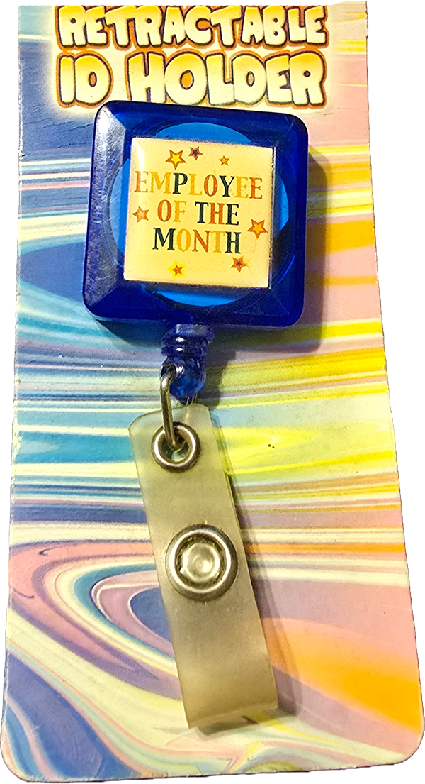 Employee of the Month Badge Holder Retractable ID Holder NIP